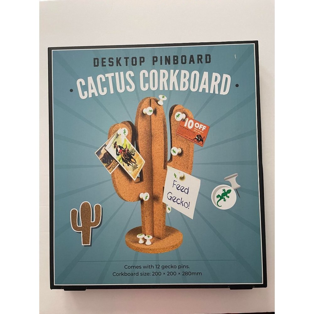 NIB- Desktop Cactus Corkboard/Pinboard